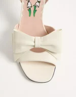 Valentino Bowow Sandal In Kidskin 95Mm - Image 3